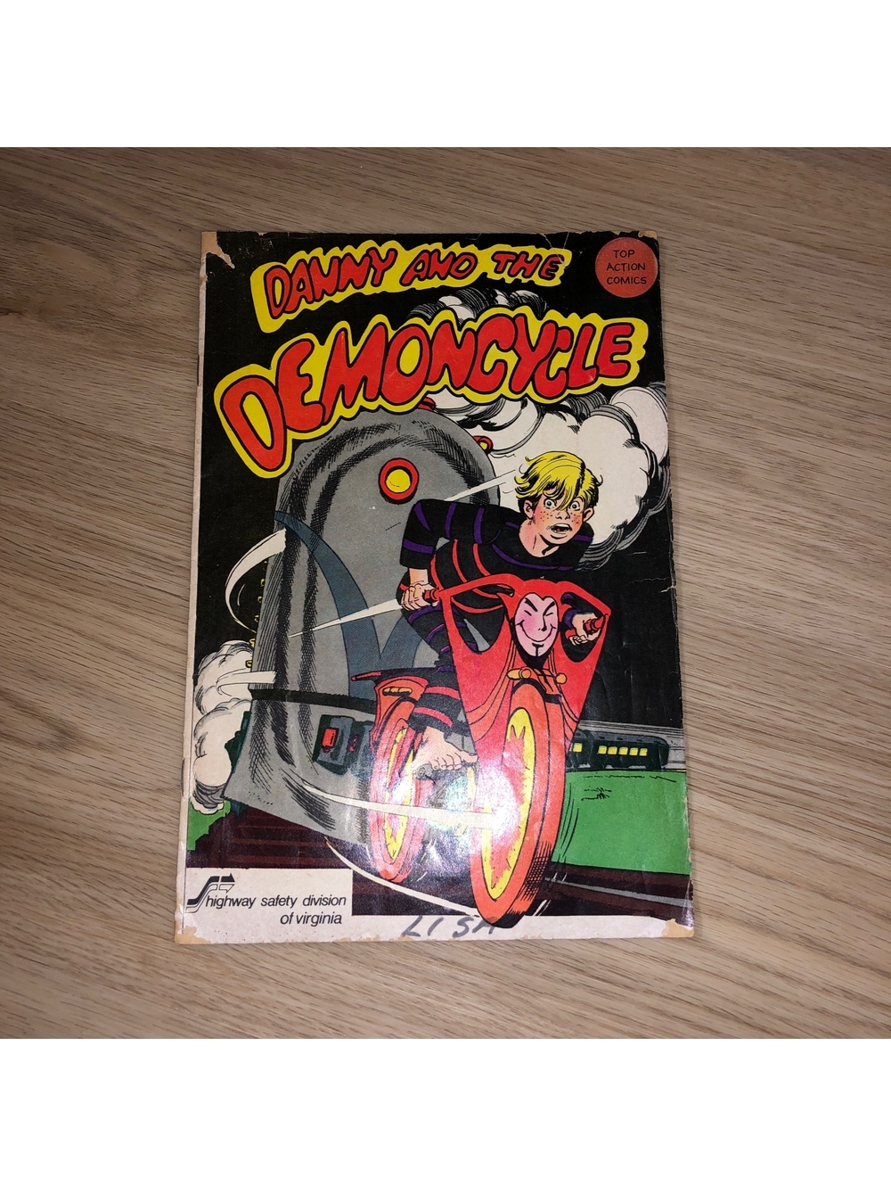 DANNY & THE DEMONCYCLE COMIC BOOK SAFETY PROMO VINTAGE RARE
